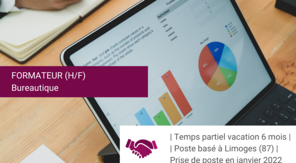 Offre d'emploi : Formateur H/F en bureautique