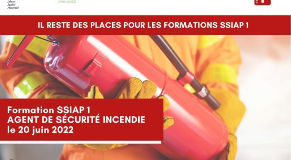 Il reste des places ! SSIAP 1 - Agent de Sécurité Incendie