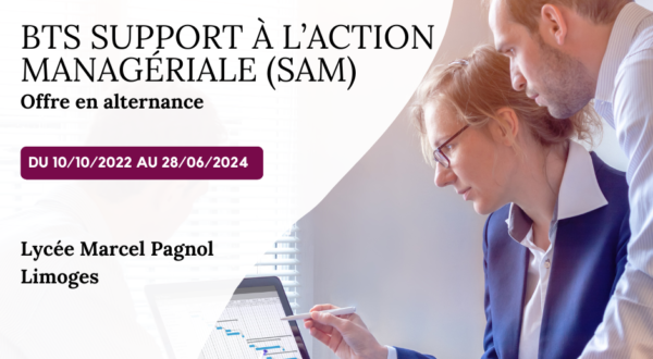 [Offre alternance] BTS SUPPORT A L’ACTION MANAGÉRIALE