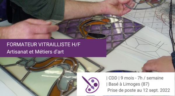 [Offre d'emploi] FORMATEUR VITRAILLISTE H/F 1