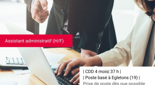 [Offre d'emploi] Assistant administratif H/F