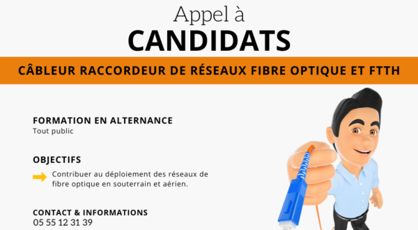 Appel à candidature : Entrez dans la filière de la fibre optique ! 1