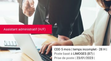 [Offre d'emploi] Assistant Administratif H/F 1