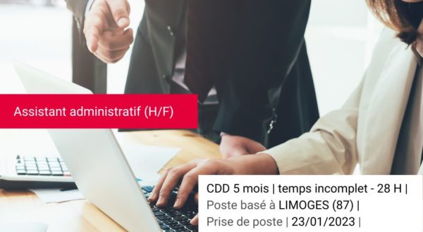 [Offre d'emploi] Assistant Administratif H/F 1