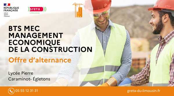 [Offre alternance] Poste Économiste de la construction H/F 1