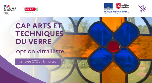 Rentrée 2023 ! CAP Arts et techniques du verre, option vitrailliste