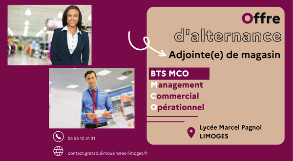 [Offre alternance] BTS MCO ou Licence commerce - H/F
