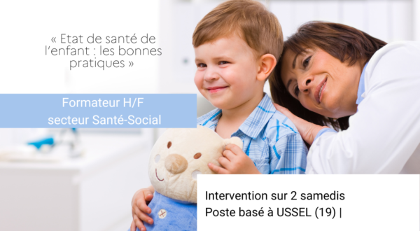[Offre D'emploi] Formateur H/F secteur Santé-Social 1