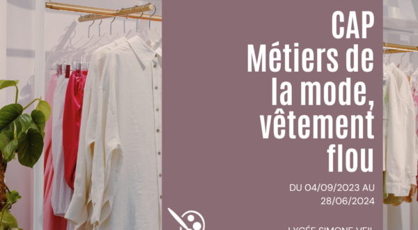[Journée Mondiale de la Mode] CAP Métiers de la Mode, Vêtement flou