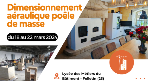 [ Formation Dimensionnement aéraulique poêle de masse ] 2