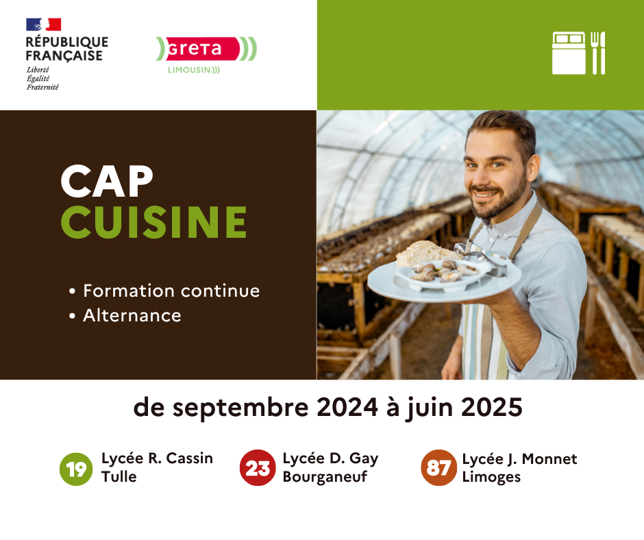 Plongez dans l'art culinaire les sessions du CAP Cuisine 20242025