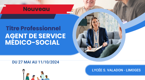 Nouvelle formation : le Titre Professionnel Agent de service médico-social (ASMS)