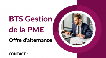 [Offre alternance] BTS Gestion de la PME F/H