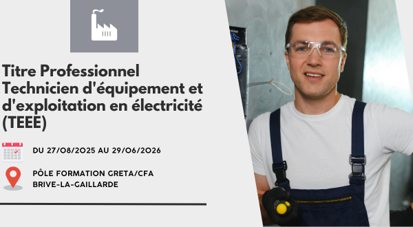 Devenez Technicien d’Équipement et d’Exploitation en Électricité