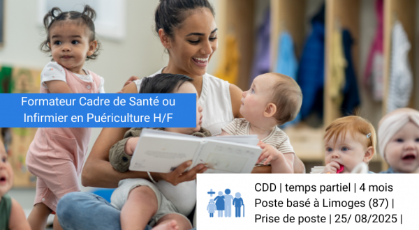 [Offre d'emploi] Formateur Cadre de Santé ou Infirmier en Puériculture H/F