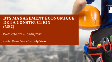 BTS Management Économique de la Construction