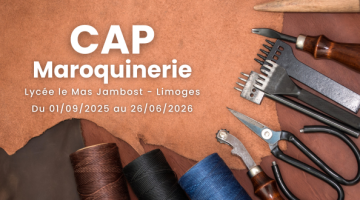 Découvrez le CAP Maroquinerie à Limoges