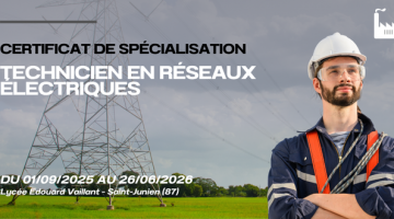 [Nouveau] Devenez technicien en réseaux électriques