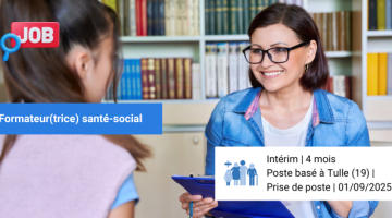 [Offre d'emploi] Formateur(trice) en Santé-Social à Tulle
