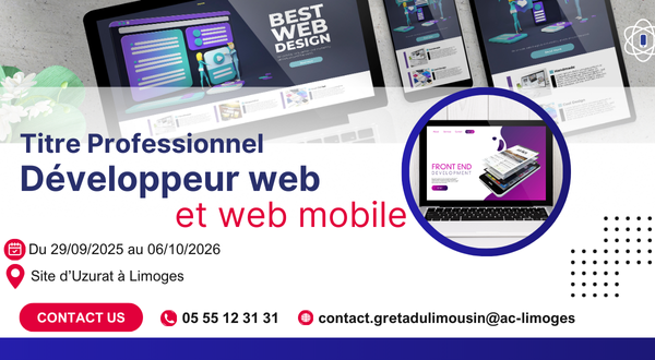 Rejoignez la formation Développeur Web et Web Mobile