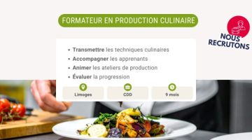 Passionné(e) de cuisine ? Devenez Formateur / Formatrice