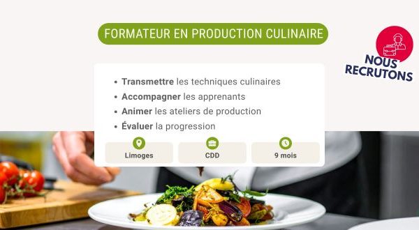 Passionné(e) de cuisine ? Devenez Formateur / Formatrice