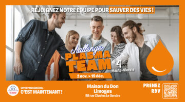 Don de plasma à Limoges : Le GRETA du Limousin soutient la 4ème édition du Challenge Plasma Team !