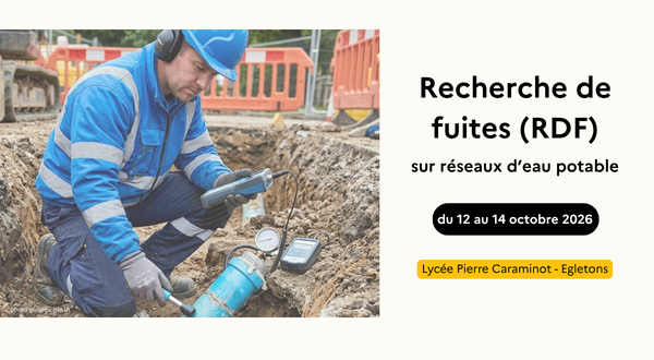Formation Recherche de Fuites (RDF) sur Réseaux d'Eau Potable en Limousin : Maîtrisez les Techniques à Égletons